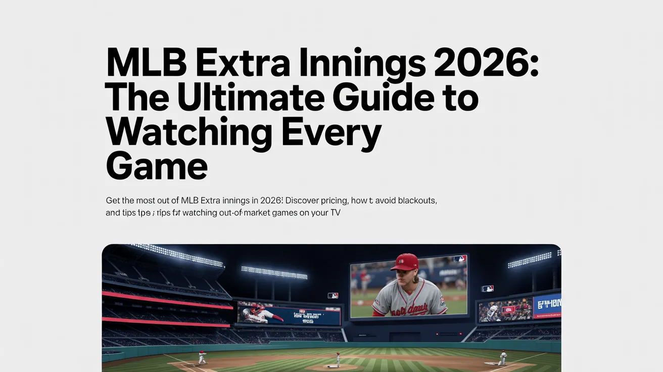 MLB Extra Innings 2026: The Ultimate Guide to Watching Every Game