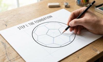 Football Drawing Ball