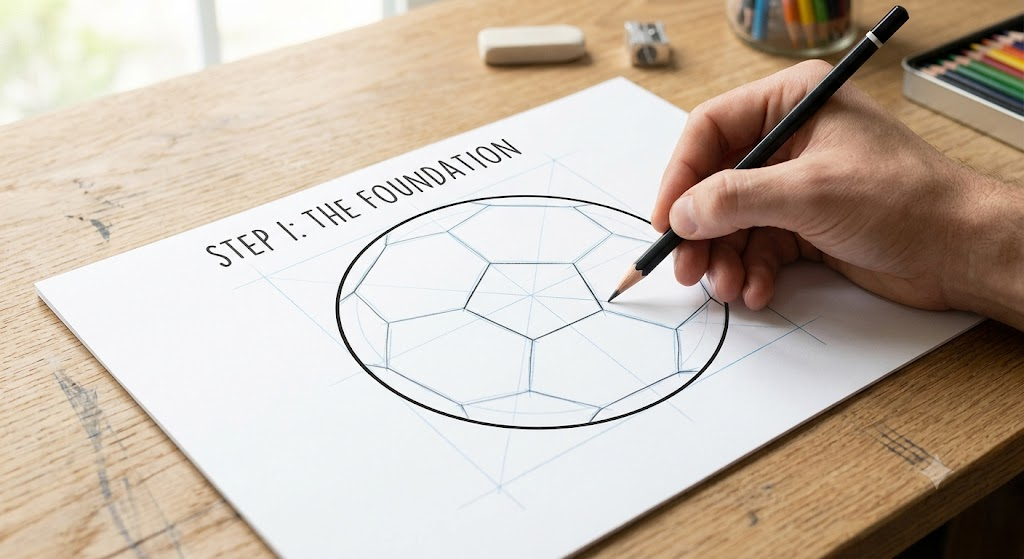 Football Drawing Ball